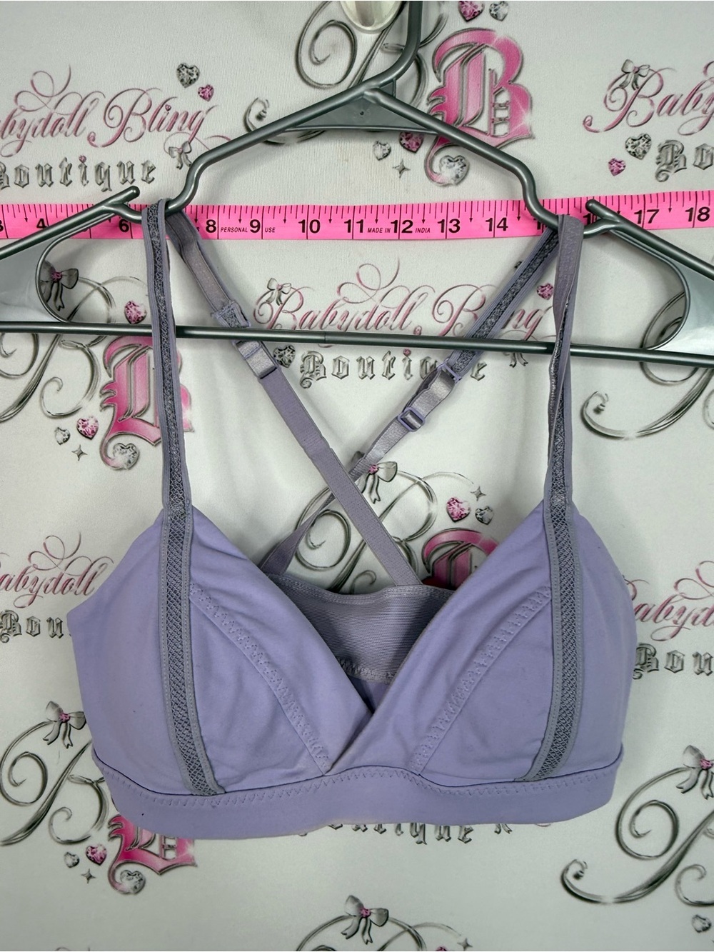 lululemon athletica Light Purple Cross-Back Sports Bralette size 4